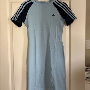 Adidas Sky Blue Dress with Dark Blue Logo